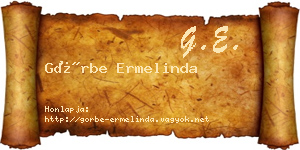 Görbe Ermelinda névjegykártya